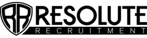 Resolute Recruitment Logo Black